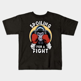 Spoiling for a fight - Boxing Gorilla Kids T-Shirt